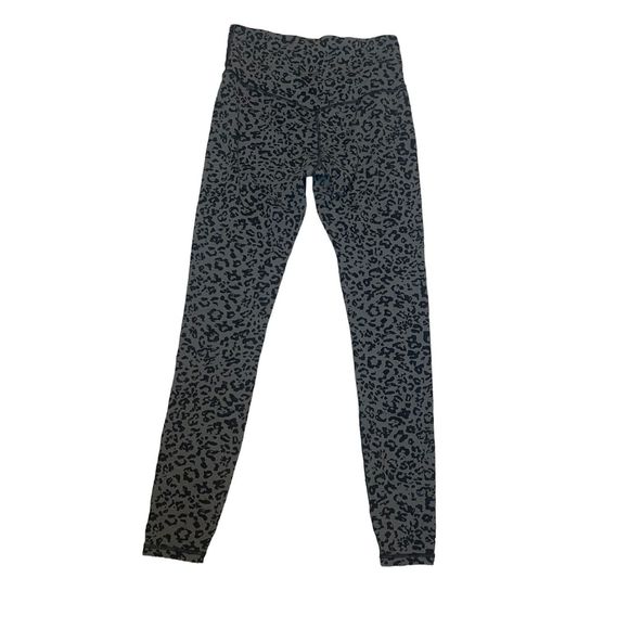 Athleta Leopard Elation Ultra High Rise Tight Anthracite Grey - Picture 3 of 5